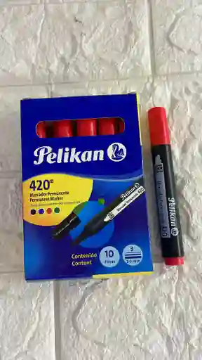 Marcador Rojo Permanente Pelikan