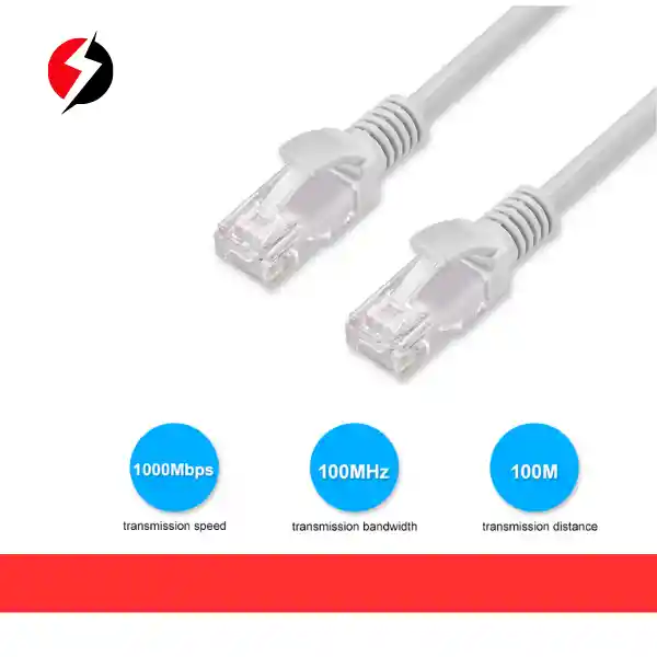 Cable Utp Red Rj45 Cat 5e 2 Metros