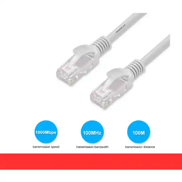 Cable Utp Red Rj45 Cat 5e 3 Metros