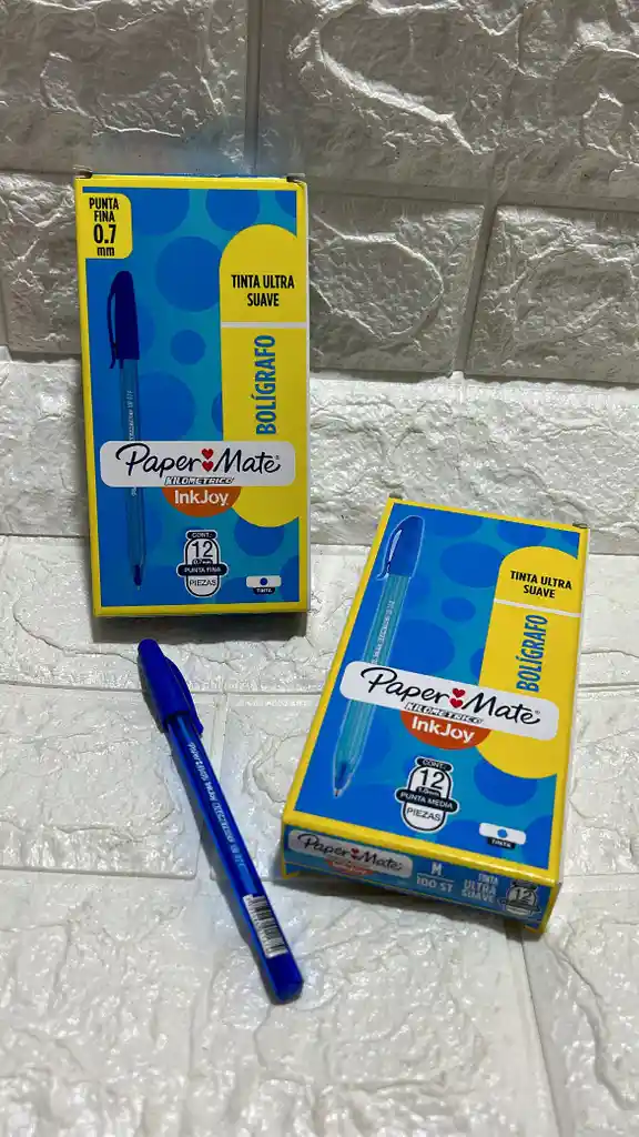 Lapicero Kilometrico 100 Azul Oscuro Caja X12