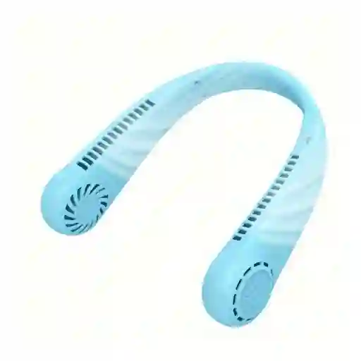 Ventilador Aire Para El Cuello Personal Portátil Recargable Color Azul