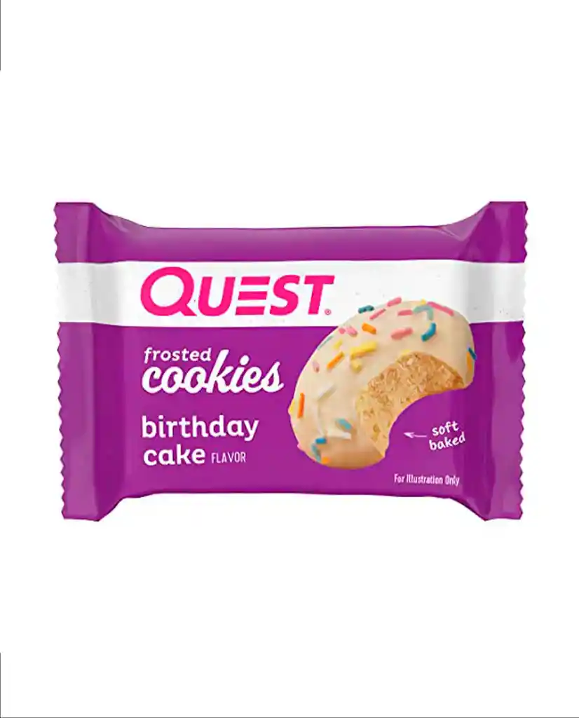 Galleta Glaseada Pastel De Cumpleaños 25g Quest