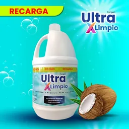Detergente Liquido Ultra X Aroma Coco 3.8 Litros - Recarga