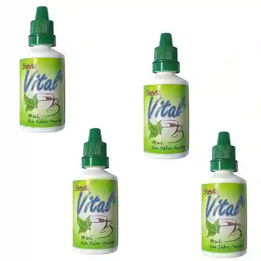 Stevia Vitale 30ml X 4 Unds Plastico