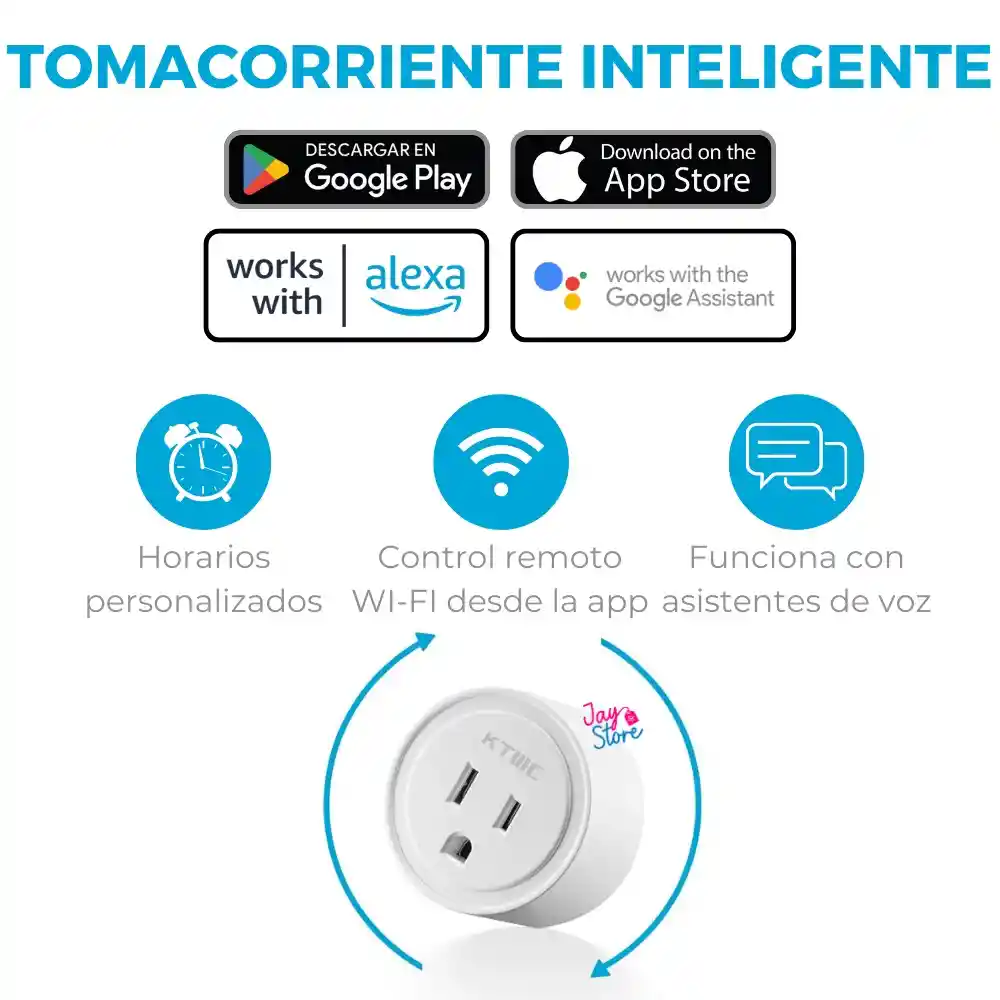 Combo Bombillo Inteligente Led + Tomacorriente Inteligente Alexa