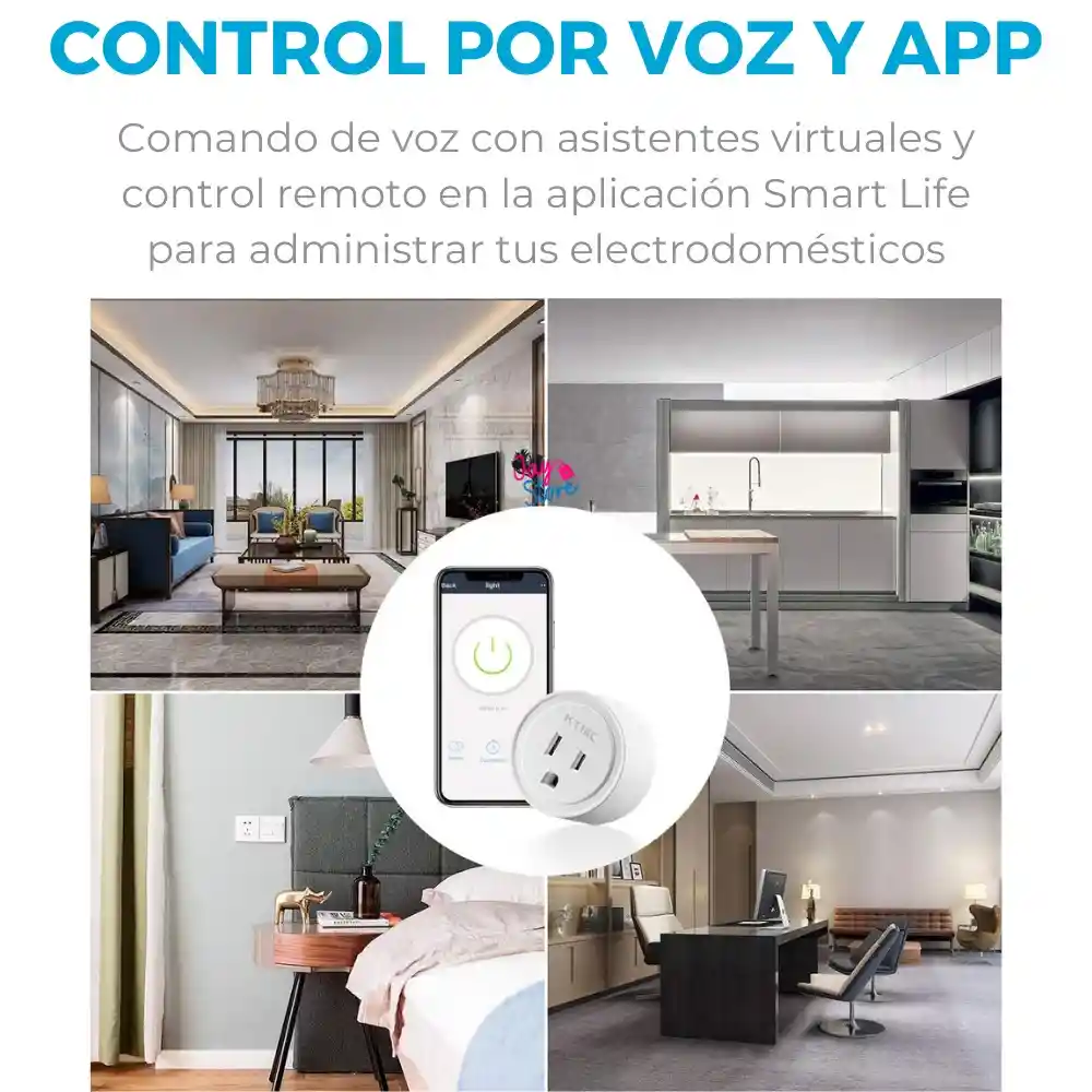 Combo Bombillo Inteligente Led + Tomacorriente Inteligente Alexa