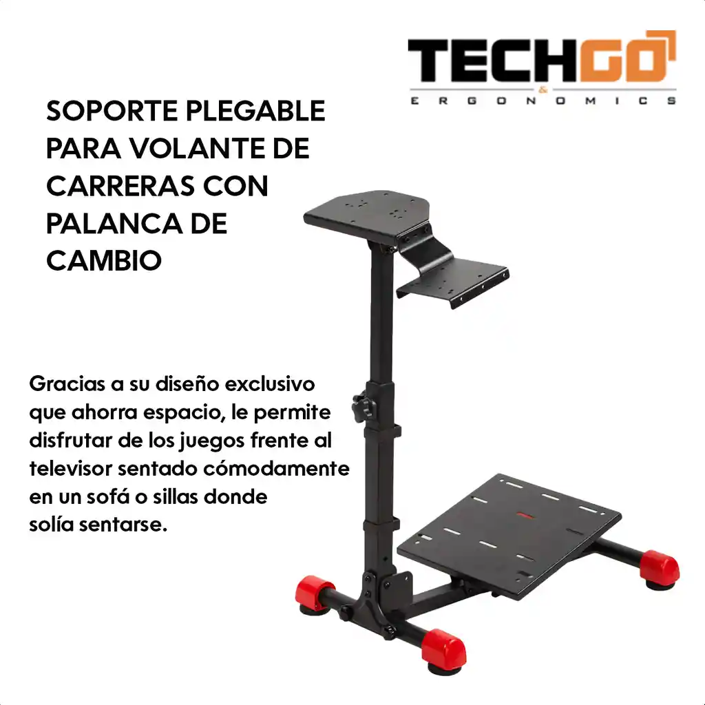 Soporte Plegable Simulador Pro Timón Palanca Techgo Sptg-01