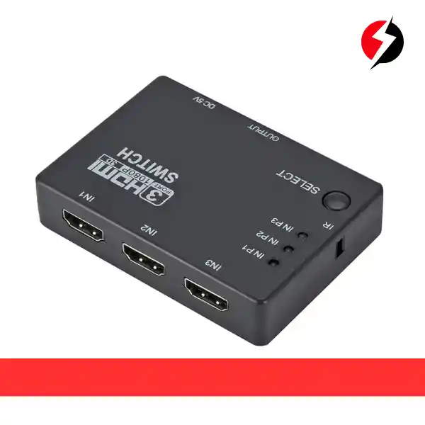 Switch Hdmi 1x3 Selector Hd 1080, 3d + Control