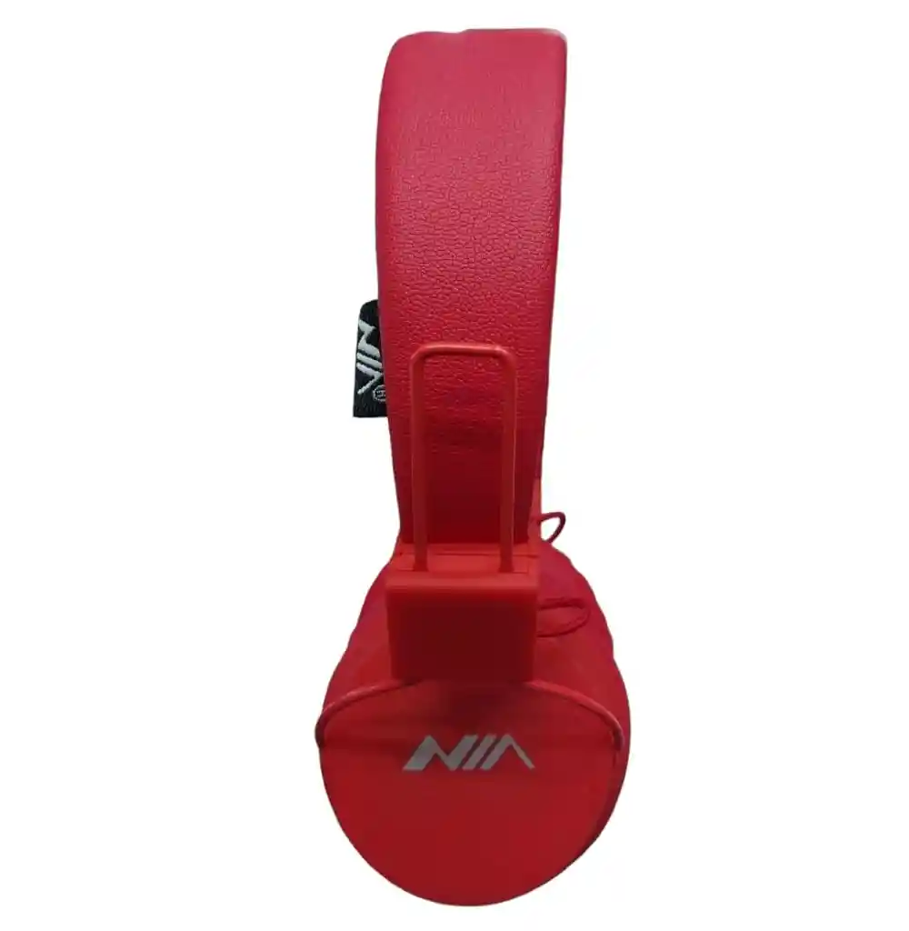 Diadema De Cable Nia-a1 Con Microfono Rojo