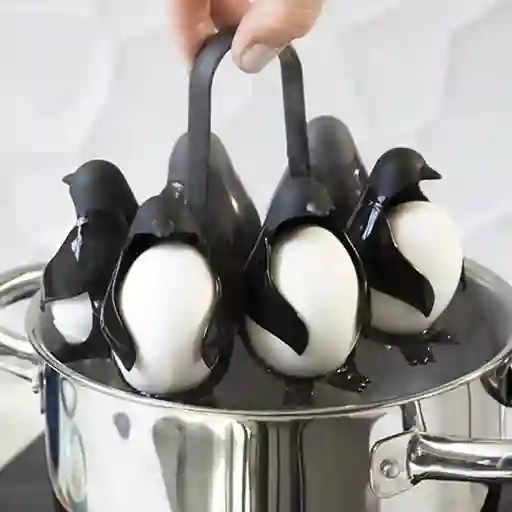 Organizador Hervidor De Huevos Forma Pingüino