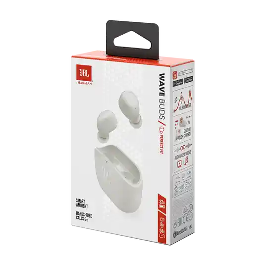 Audifono Bt Jbl Wave Buds Blanco