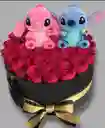 Rosas En Cilindro Stitch Y La Novia