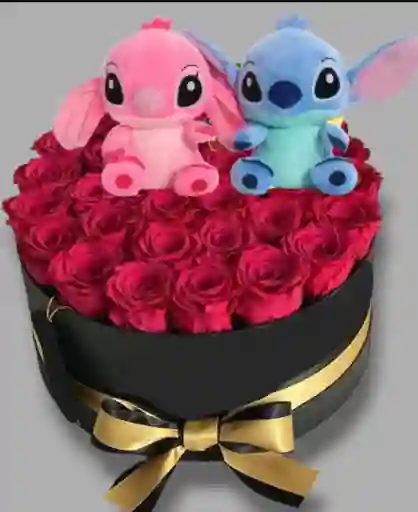 Rosas En Cilindro Stitch Y La Novia