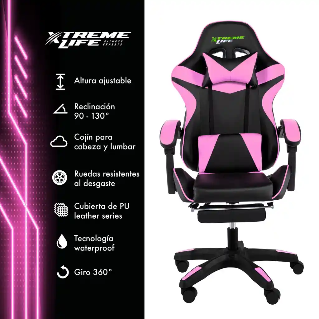 Silla De Escritorio Silla Gamer Reclinable Ergonomica 360