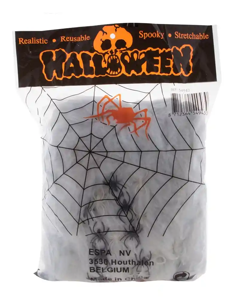 Paquete De Tela De Araña Blanca Decoracion Halloween