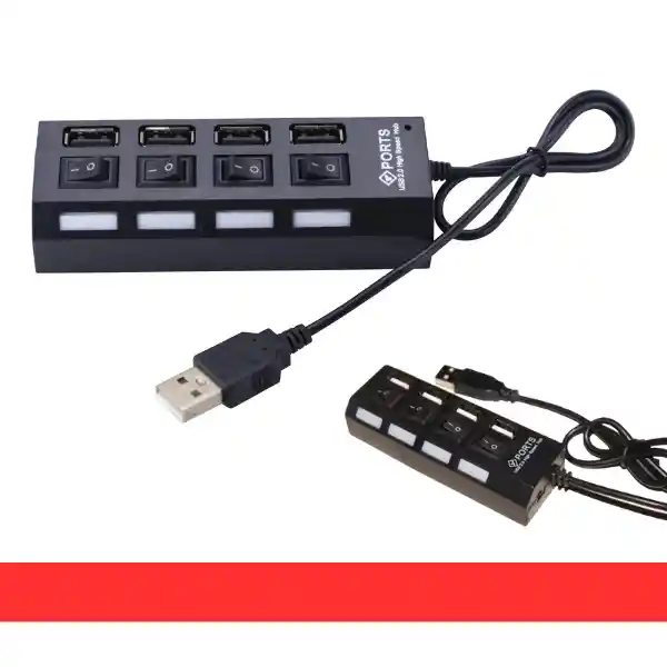 Hub Usb 1x4 Con Switch 2.0