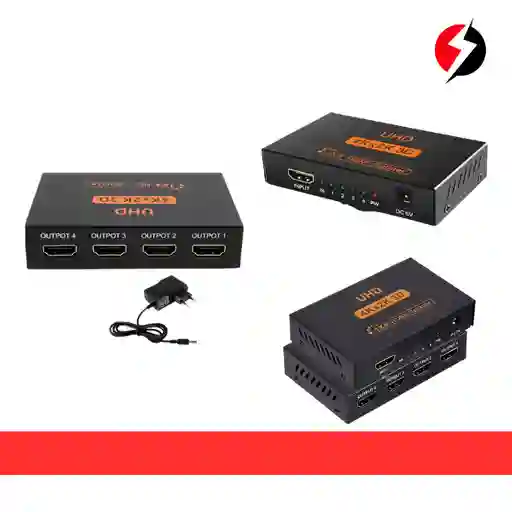 Splitter Hdmi 1x4 Ultra Hd 4k 1 Entrada 4 Salidas