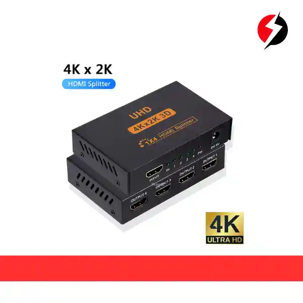 Splitter Hdmi 1x4 Ultra Hd 4k 1 Entrada 4 Salidas