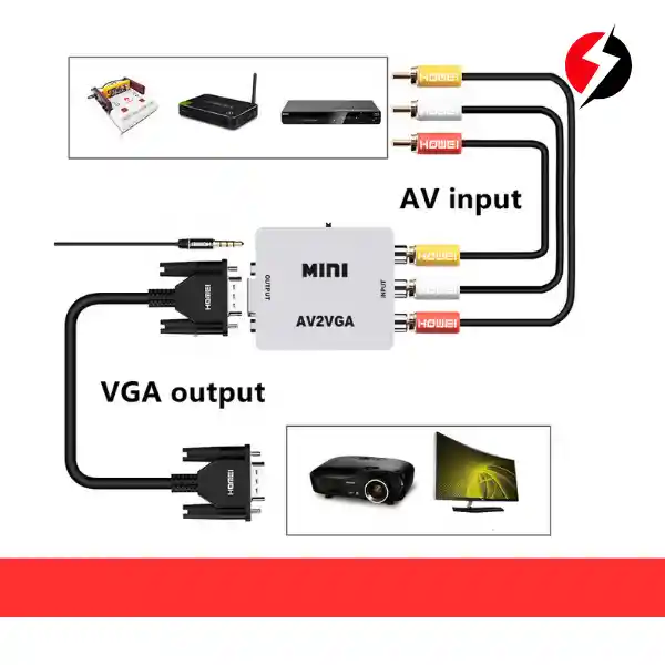 Convertidor Rca A Vga