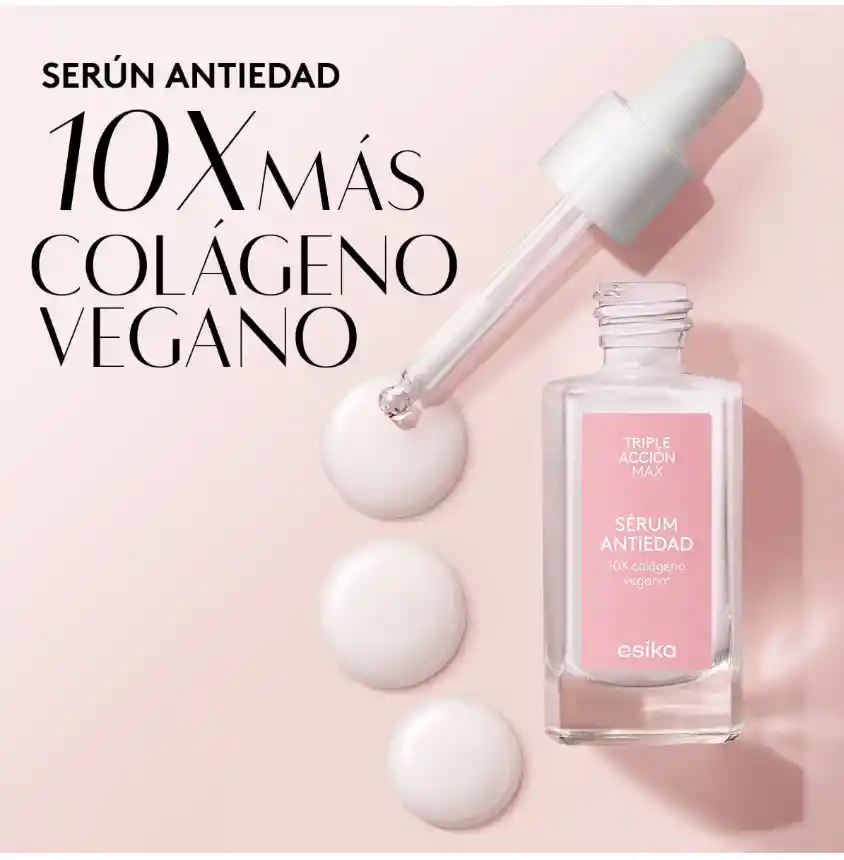 Serum Facial Triple Acción Max Con Colageno Vegano