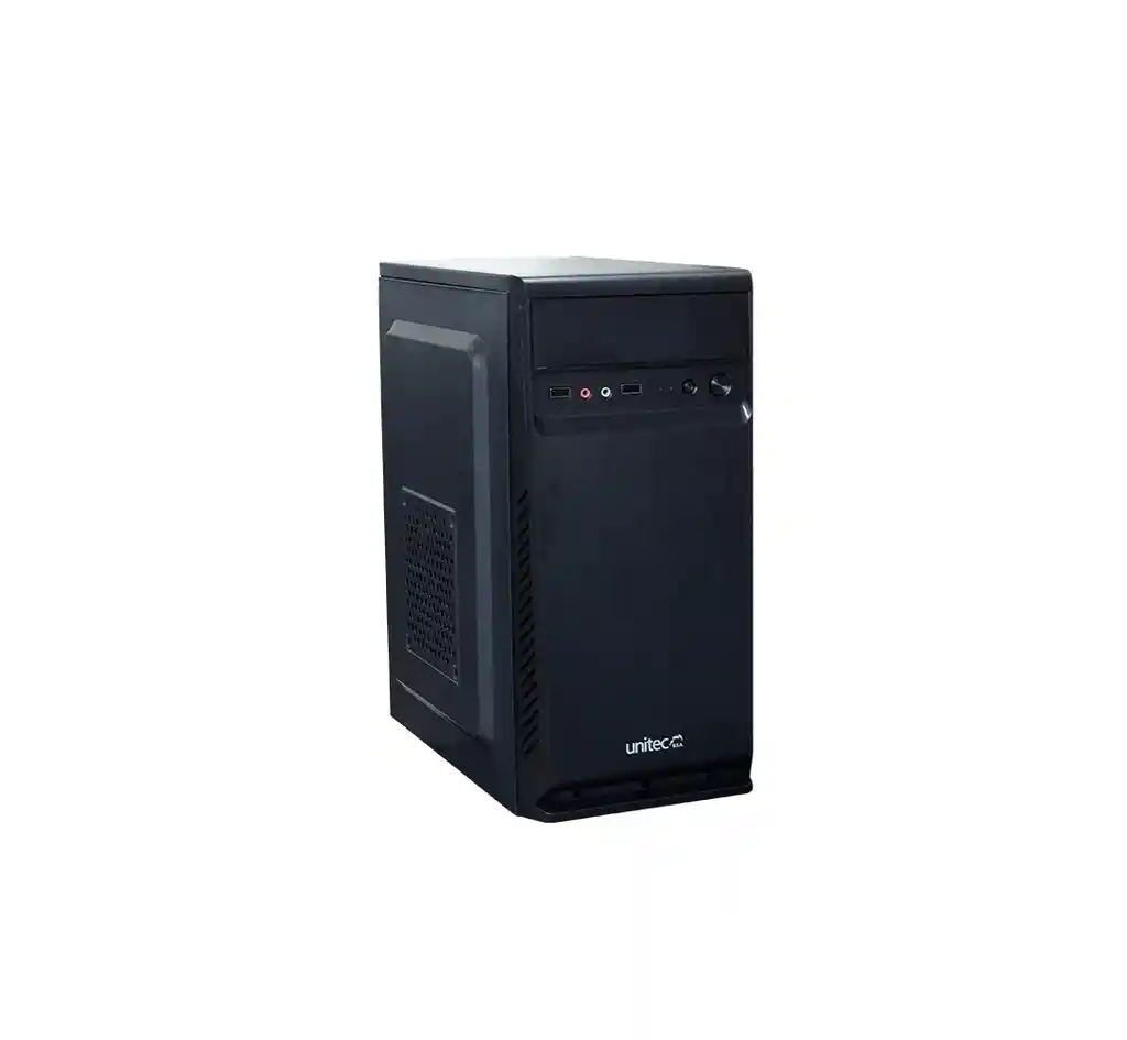 Torre Chasis Atx Unitec 2 Usb Frontales Mic Y Aud