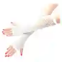 Guantes Largos Malla Mujer Disfraz Halloween Rock Punk Blanco