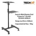 Soporte Móvil Con Ruedas 2en1 / Proyector + Portátil, Techgo Sppr-01