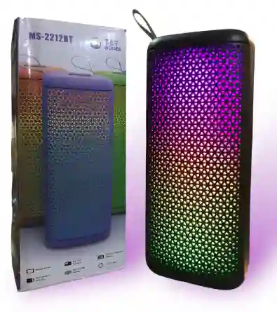 Parlante Bluetooth Con Iluminación 5 Colores Diferentes