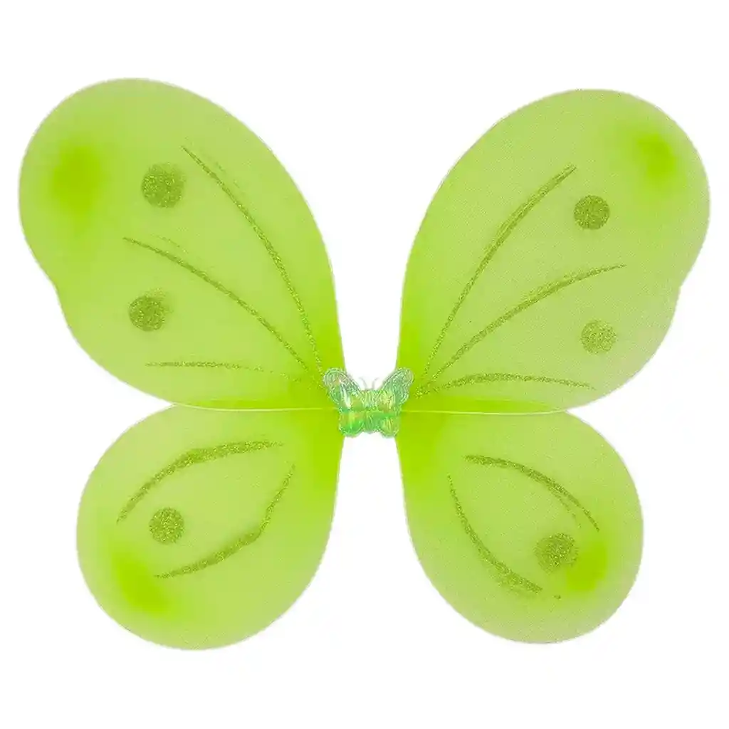 Disfraz Mariposa Alas + Tutú Falda Diadema Varita Niñas Halloween Verde