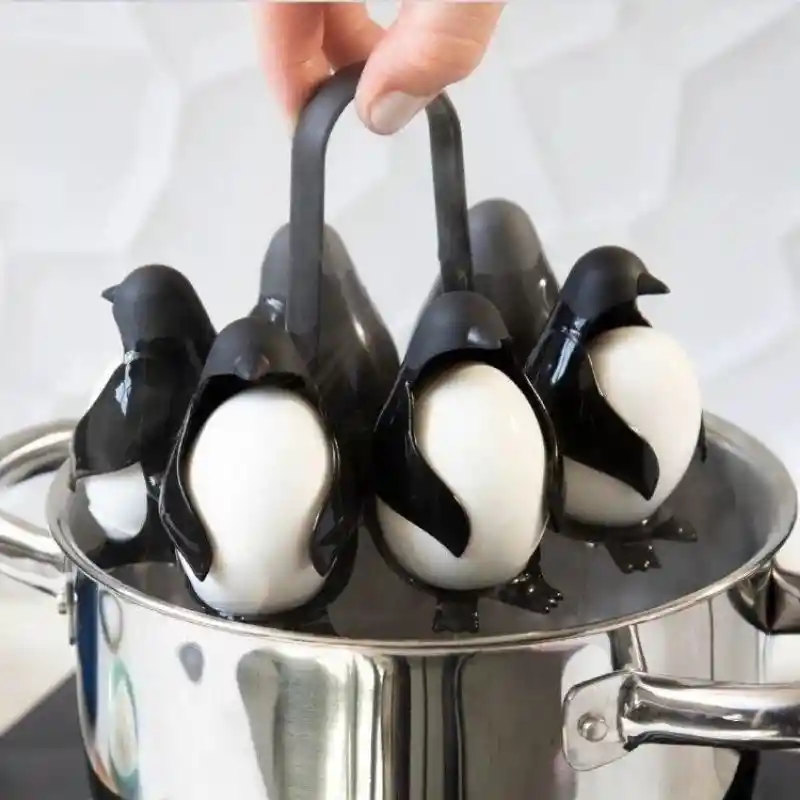 Soporte Organizador De Huevos Tipo Pingüino