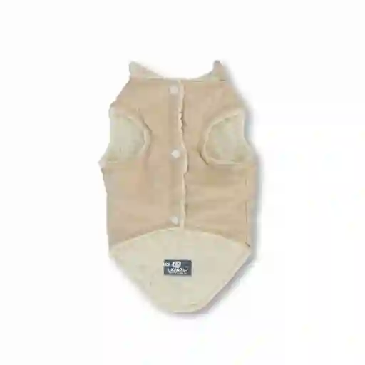 Chaleco 4xl Beige Doble Faz Borrego Marfil