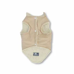 Chaleco 5xl Beige Doble Faz Borrego Marfil