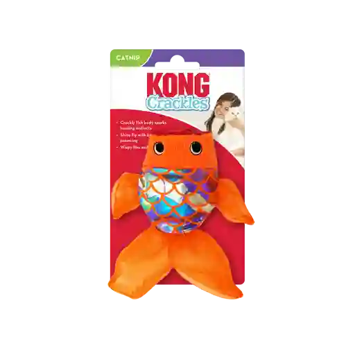 Kong Gato Jugeute Crackles Gulpz - Pescado