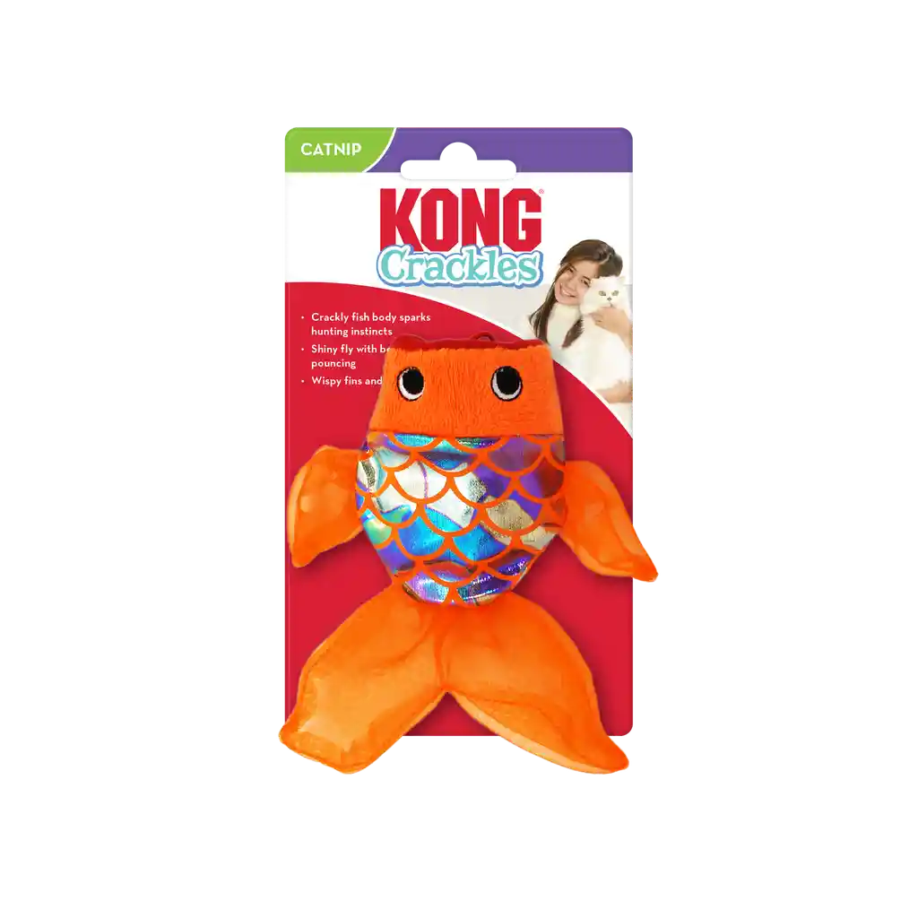 Kong Gato Jugeute Crackles Gulpz - Pescado