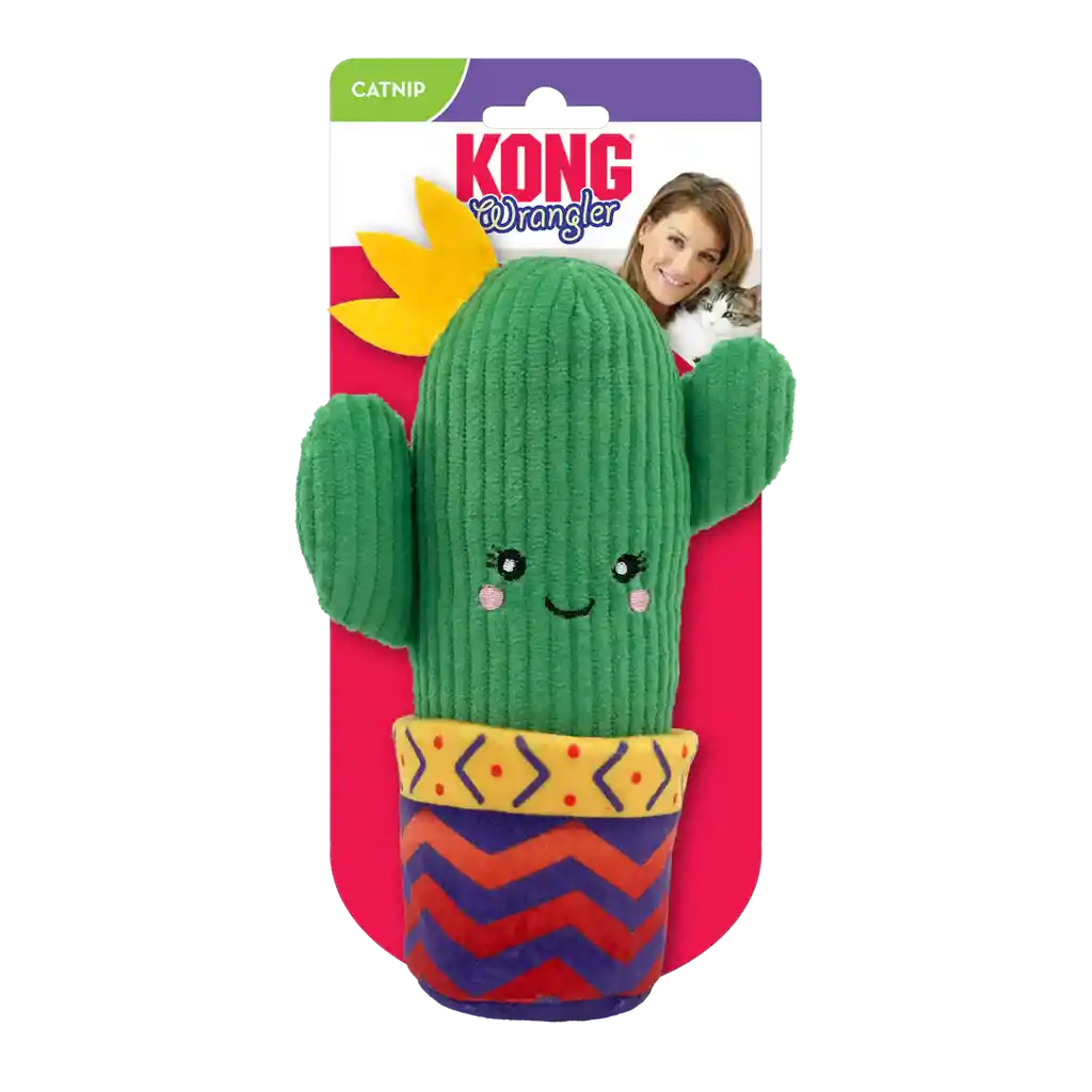 Kong Gato Peluche Wrangler Cactus