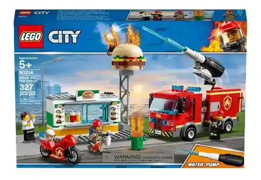 Lego City 60214 Rescate Bar De Hamburguesas