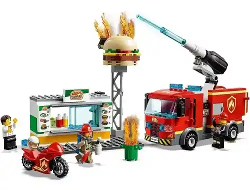 Lego City 60214 Rescate Bar De Hamburguesas