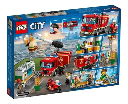 Lego City 60214 Rescate Bar De Hamburguesas
