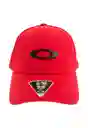 Gorra Oakley Roja Logo Negro