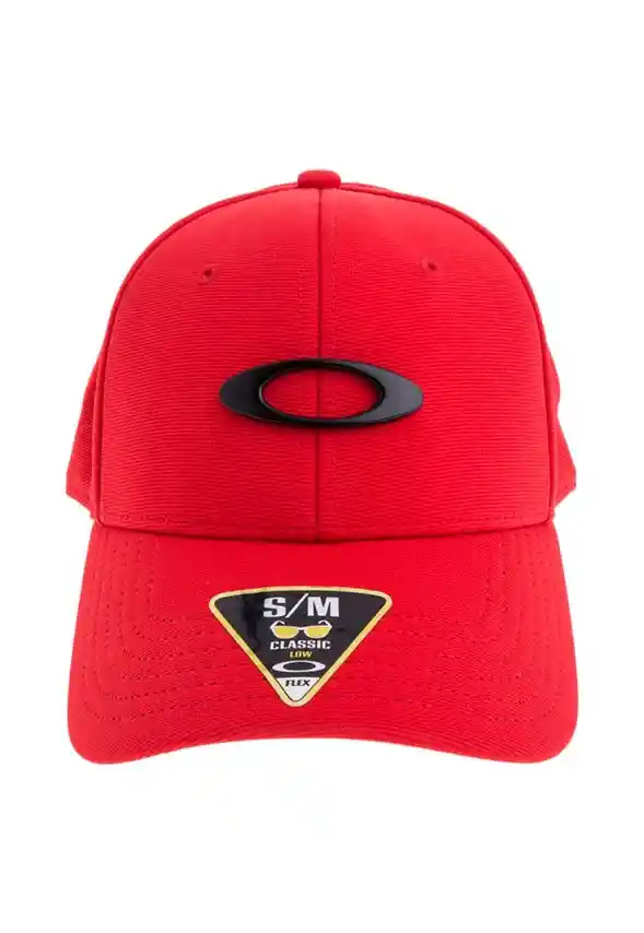 Gorra Oakley Roja Logo Negro