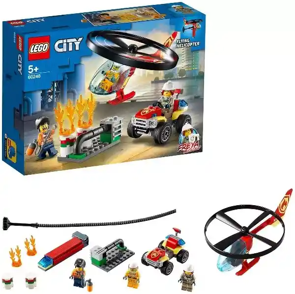 Lego 60248 City Actuación Helicóptero De Bomberos