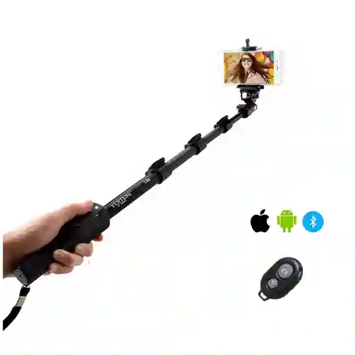 Palo Selfie Extra Largo 125 Cm Ajustable Con Bluetooth