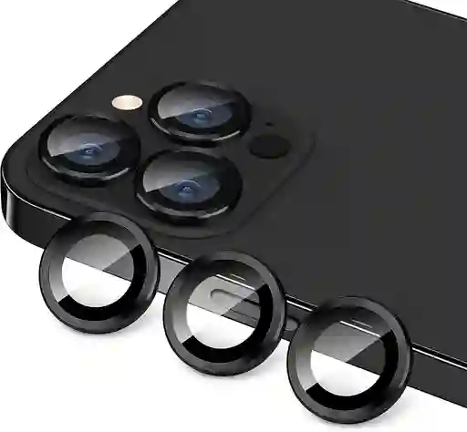 Protector Vidrio Aros Camara Iphone 15 Pro Max / 15 Pro Negro
