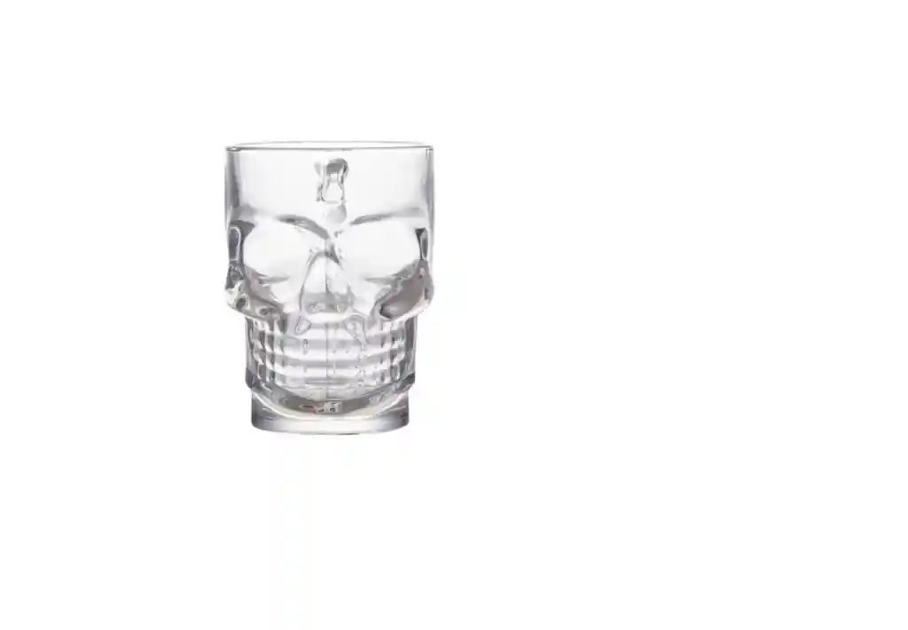 Vaso De Calavera Setx6 Unds En Vidrio De Lujo Para Whisky