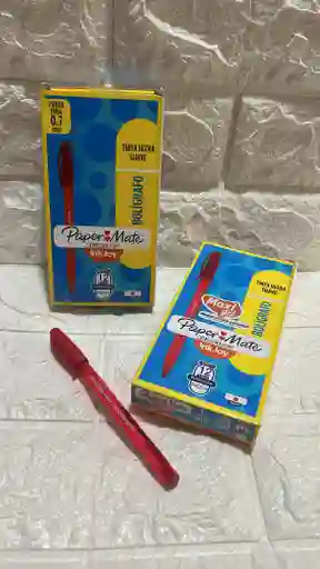 Lapicero Kilometrico 100 Rojo Caja X12
