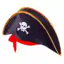 Sombrero Pirata Gorro Gamuza Disfraz Halloween