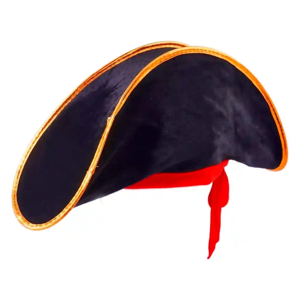 Sombrero Pirata Gorro Gamuza Disfraz Halloween