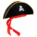 Sombrero Pirata Gorro Gamuza Disfraz Halloween