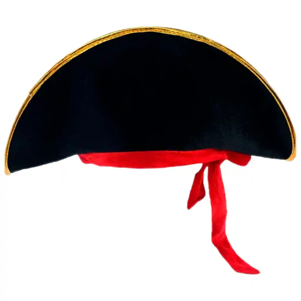 Sombrero Pirata Gorro Gamuza Disfraz Halloween