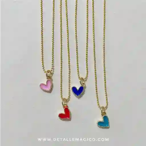 Cadena | Corazon Mini - Resina